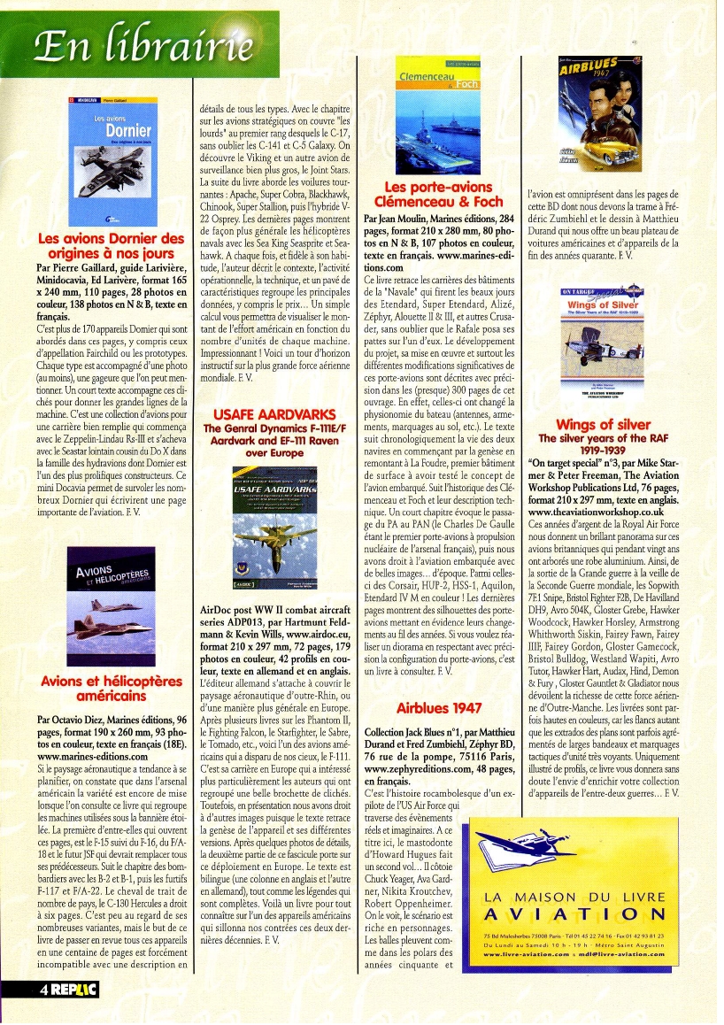 Replic 192 - SAAB Lansen, Fokker DR. I, Curtiss H-75, Sea Fury